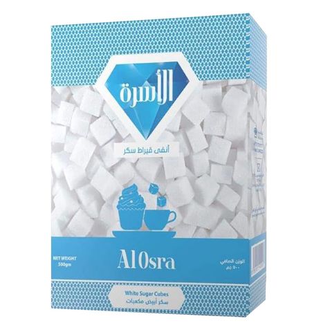 Al Osra White Sugar Cubes 500 Grm