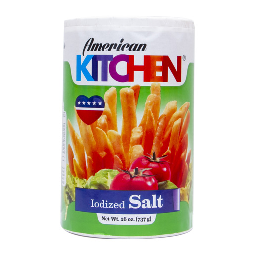 American Kitchen Iodized Salt 26 Oz