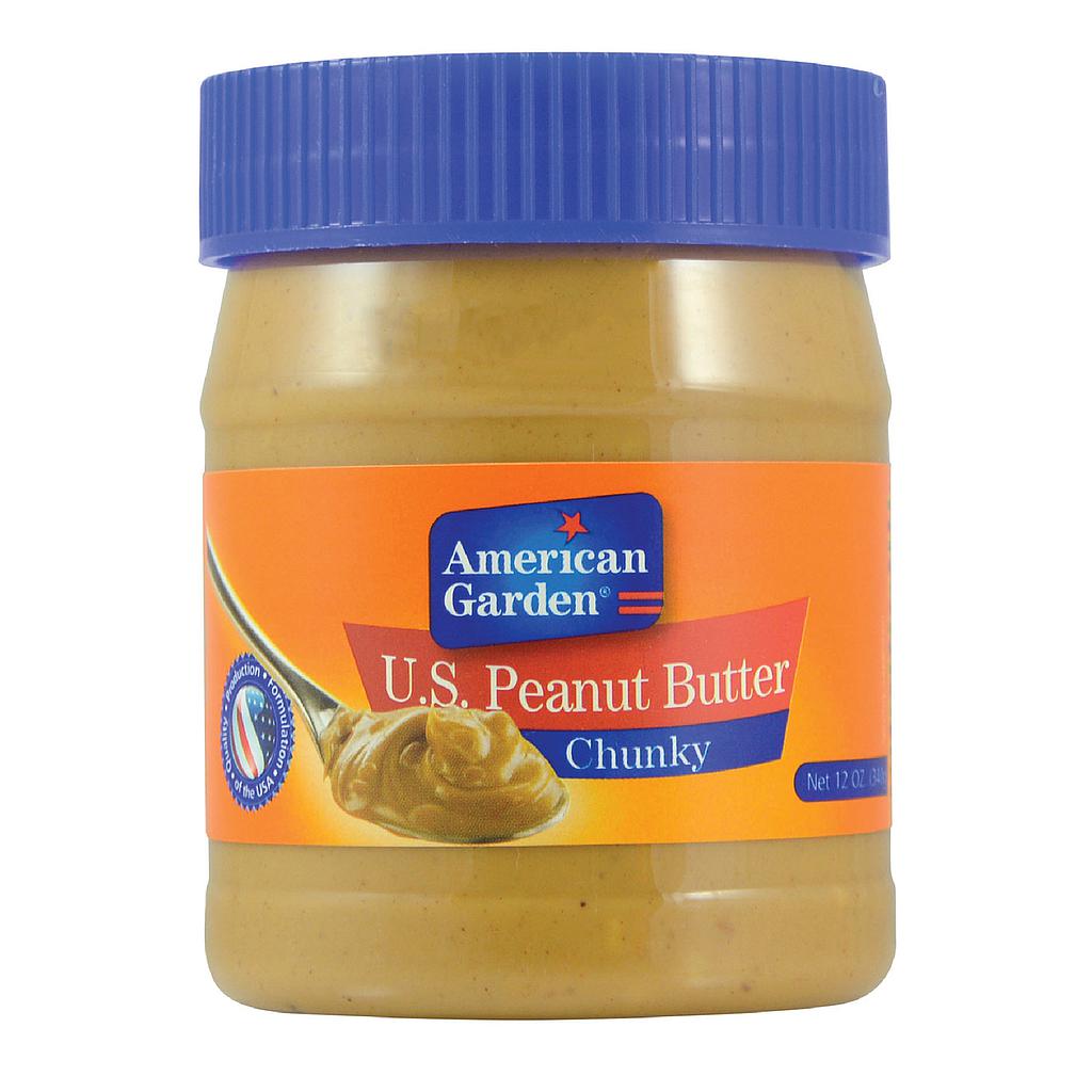 Amer Garden Chunky Peanut Butter 340G