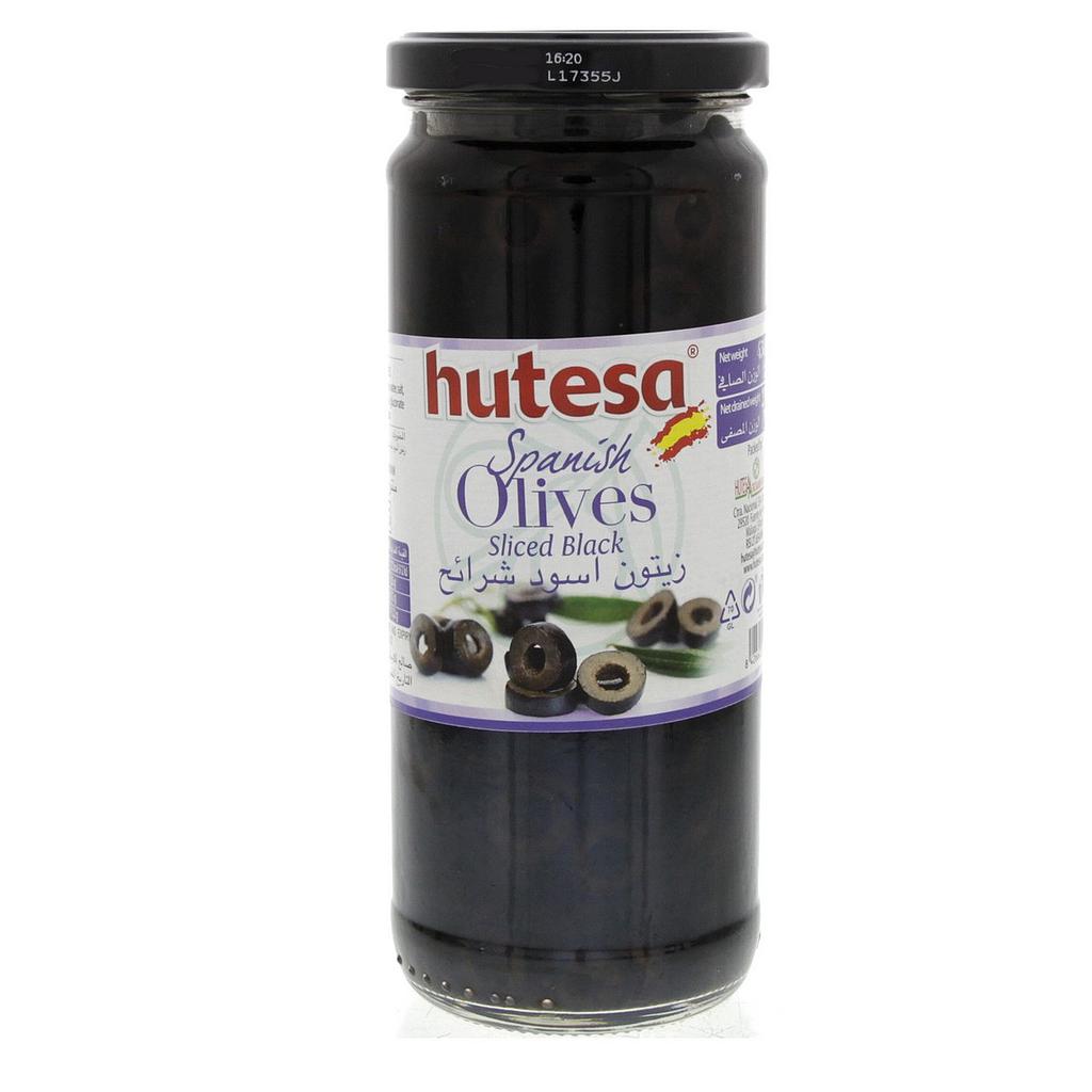 Hutesa  Black Slice Olives  450Gm(Dw:230G)