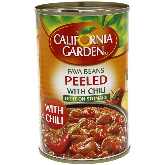C.G Foul Peeled With Chilli 450  Grm