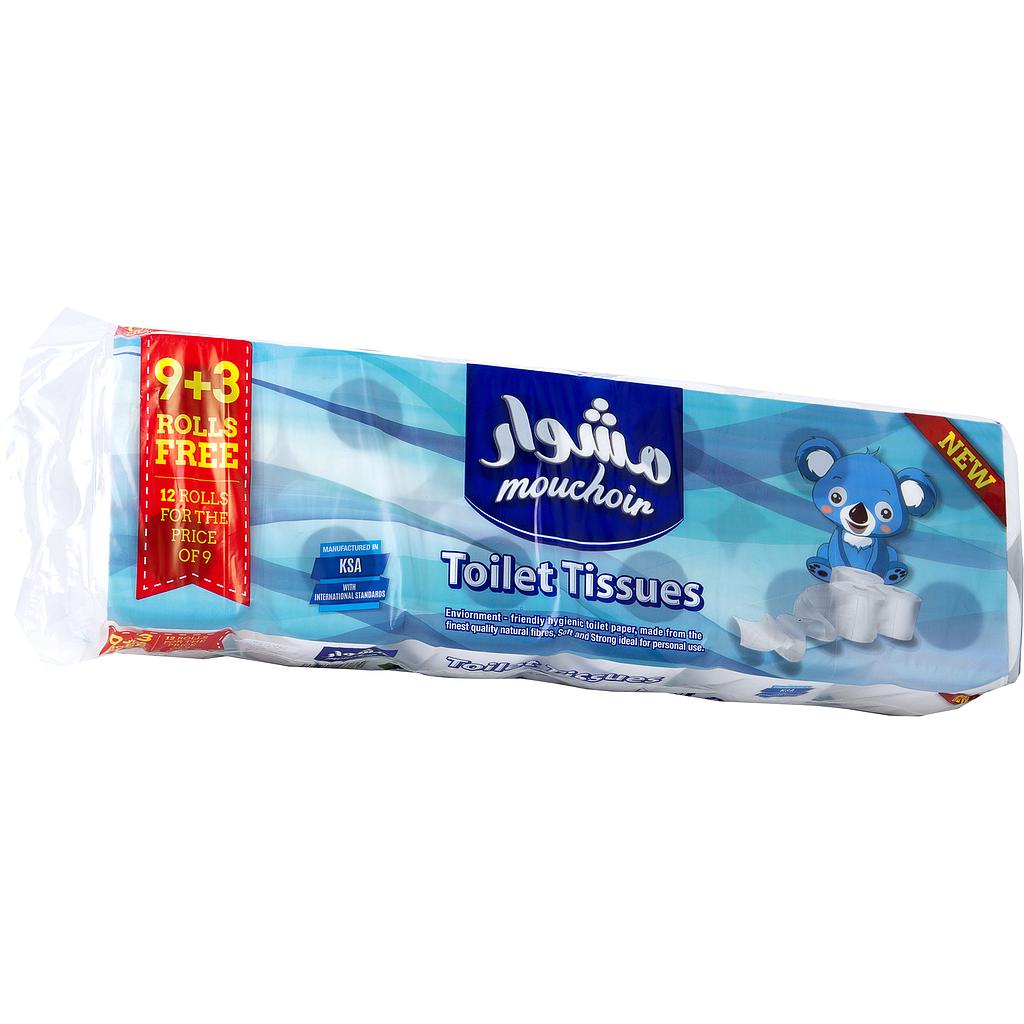 Mouch 2Ply Toilet Rolls 12S 200Sheet(9+3)