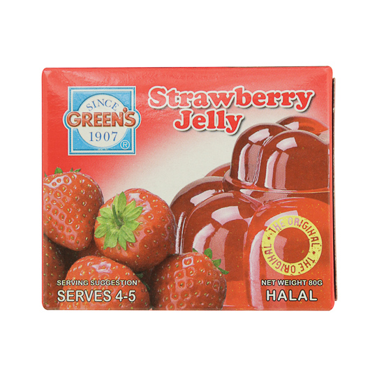 Greens Jelly Strawberry 80Gm