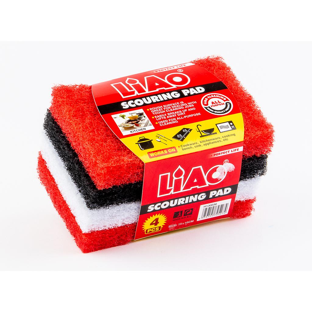 Liao Scouring Pad 4Pcs  H130036