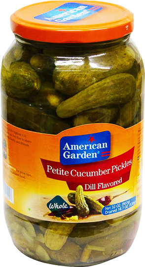 American Garden Petite Dill Pickles 946M