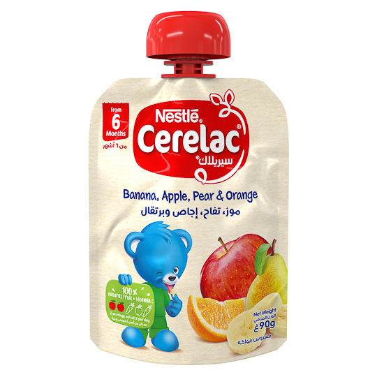 Cerelac Puree 4 Fruits Ban Orn Pe Ap 90G
