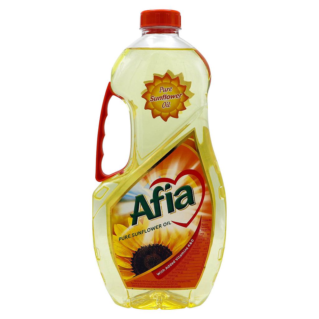 Afia Sun  Flower Oil  1.5 Ltr