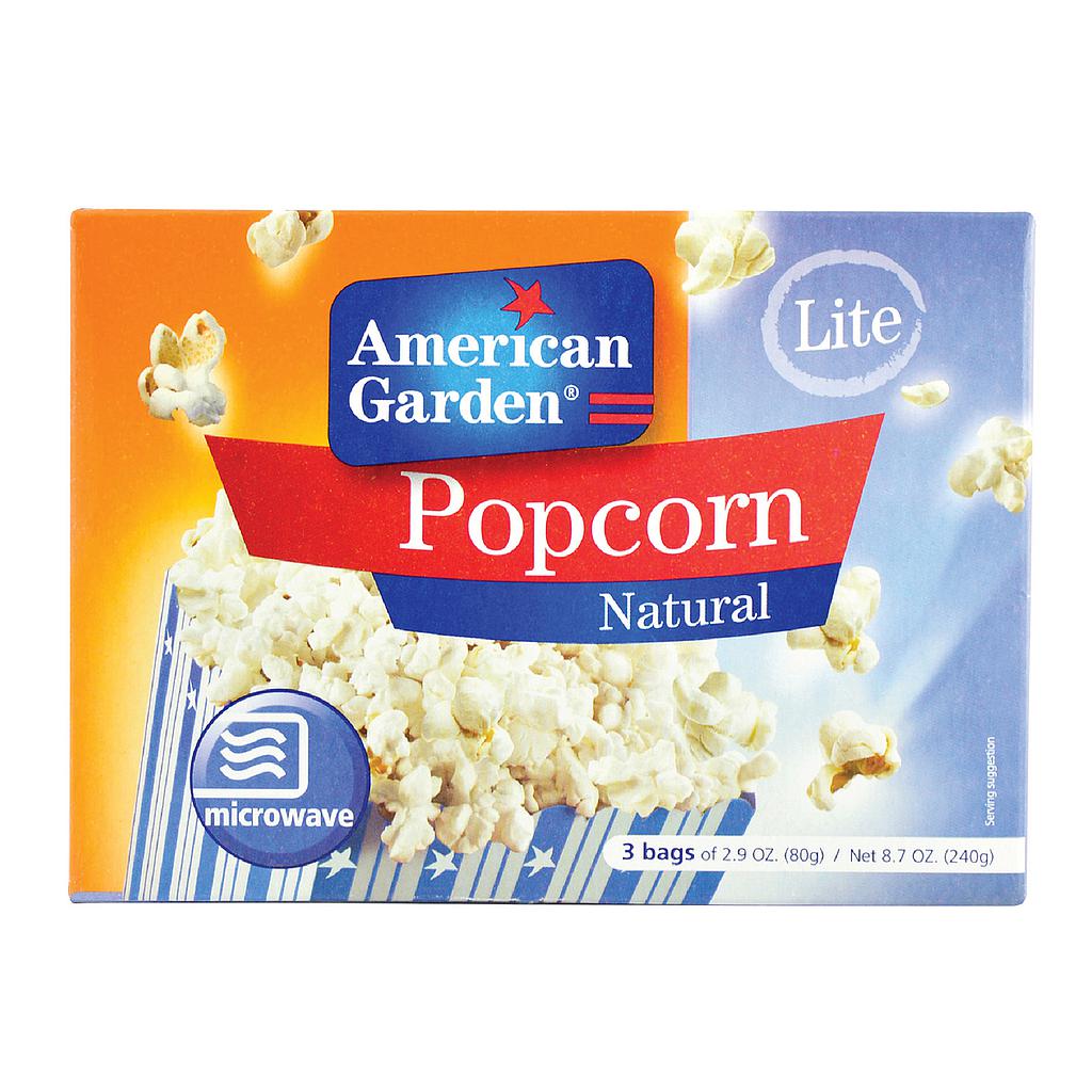 American Gar Popcorn Light Natural  255G