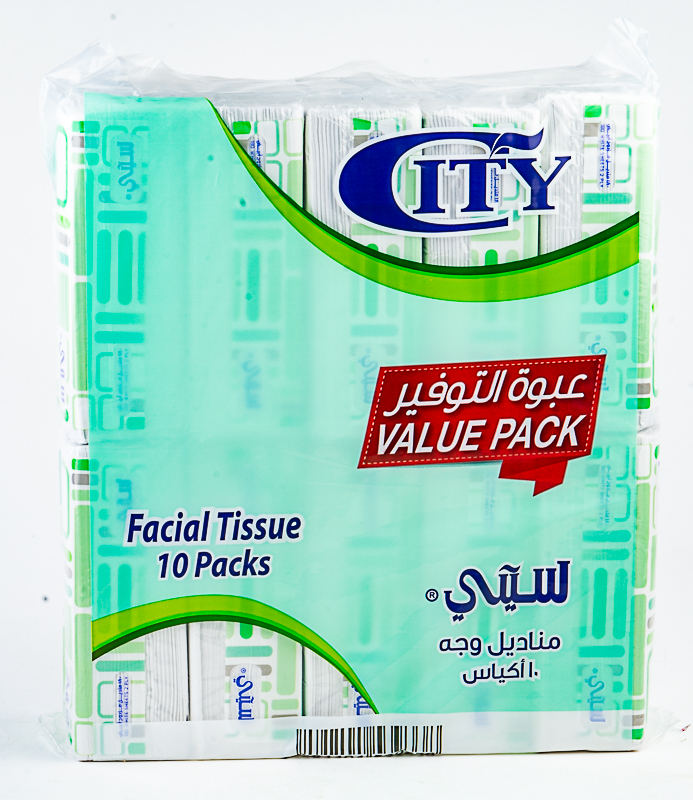 City Refill 2 Ply Tissues 10X180 S