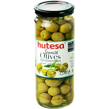Hutesa  Green Whole Olives  450Gm(Dw:260G)