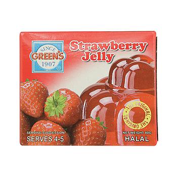 Greens Jelly Strawberry 80Gm
