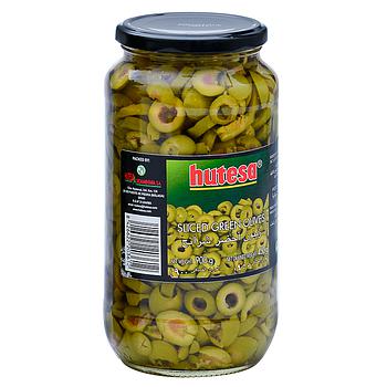 Hutesa Green  Sliced  Olive 900 Grm(Nw:450Gm)