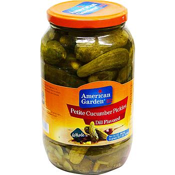 American Garden Petite Dill Pickles 946M