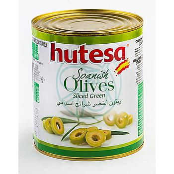 Hutesa Green Sliced Olive 1.560 Kg