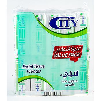 City Refill 2 Ply Tissues 10X180 S