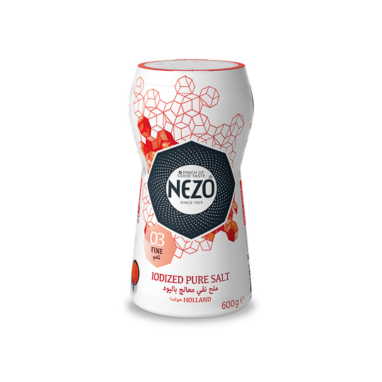 Nezo Salt Iodized Plastic (Red) 600G