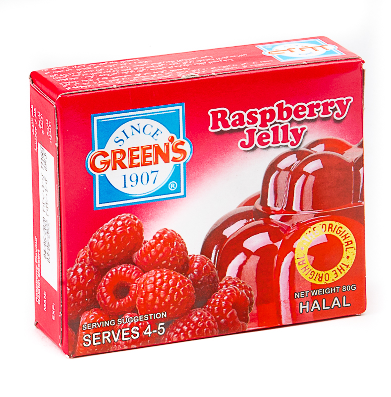 Greens Jelly Raspary 80G