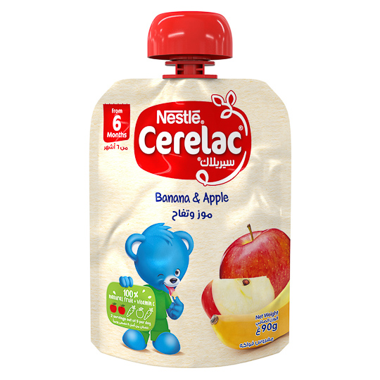 Cerelac Puree Banana &amp; Apple 90G